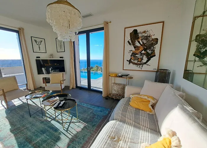 Casa Lunga, 8 Pax, Clim, Vue Mer, Piscine 别墅